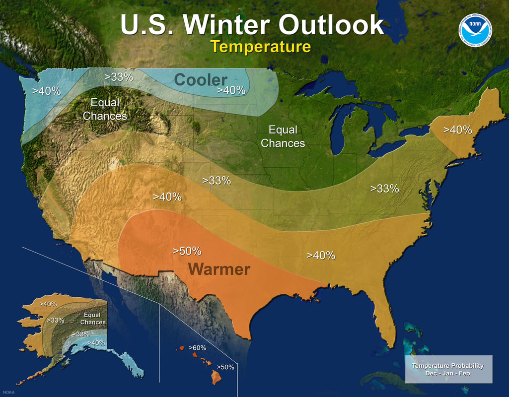 U.S. Winter Outlook by NOAA